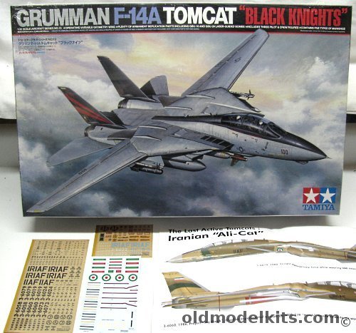 Tamiya 1/32 Grumman F-14A Tomcat with US Navy and Crossdelta Iranian Air Force Decals, 60313-12400 plastic model kit
